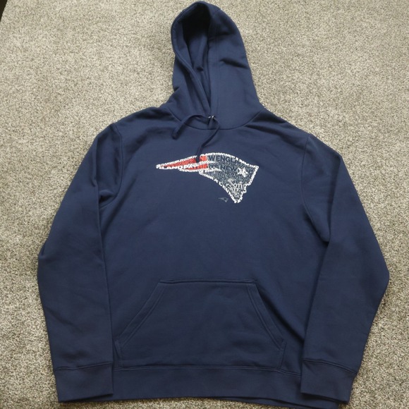 NFL New England Patriots Fanatics Pro Line Hoodie Sweatshirt Mens XL Extra Large - Picture 1 of 8